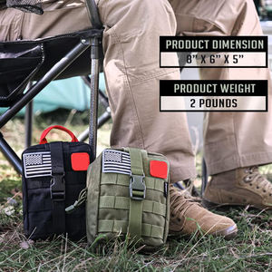 Kit de Supervivencia de 250 Piezas, Kit de Primeros Auxilios, Equipo de Emergencia para Exteriores, Bolsa de Trauma para Camping, <span class=keywords><strong>Barco</strong></span>, Caza, Senderismo, Hogar y Auto - Product Image 5