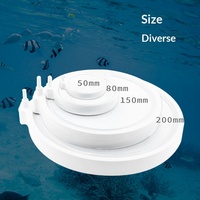 Disque diffuseur d'air nano rond en plastique écologique à bulles ultra-fines pour l'aération des aquariums et des bacs à poissons