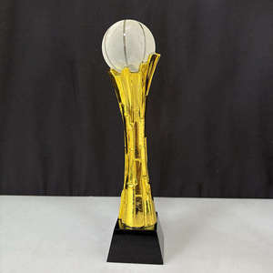 Trofeo <span class=keywords><strong>de</strong></span> Resina y Cristal Personalizado <span class=keywords><strong>de</strong></span> Fábrica, Nuevo, Copa Mundial, Campeón, Dorado, con Grabado Personalizable - Product Image 4