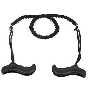 เลื่อยโซ่พกพาพร้อมด้ามจับพลาสติก 10 นิ้ว สีดำ เครื่องมือเอาตัวรอดสำหรับการตั้งแคมป์และการตัดไม้ - Product Image 3