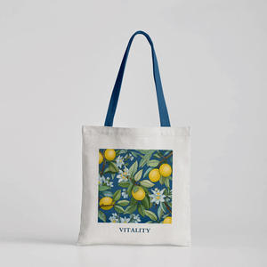 Type de fermeture en toile personnalisée fourre-tout à bandoulière décontracté personnalisé sac cadeau de porte de créateur pour publicité Promotion - Product Image 5