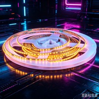 Bande lumineuse LED COB ultra-étroite de 2 mm de large, IP68, USB, autocollante, ultra-lumineuse, CRI élevé, basse tension, décoration ambiante, télécommande