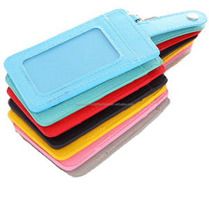 حامل شارة شارات اسهم اسهم منتجات صديقة للبيئة بو الجلود حزام زر عمودي حامل شارة بطاقة الهوية - Product Image 3