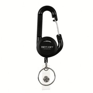 Nouveau 2025 – Meilleure vente transfrontalière – Mousqueton télescopique en plastique noir – Porte-clés créatif avec languette d'ouverture facile – Cadeaux de bureau pour employés - Product Image 1