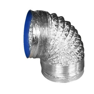 Tuyau d'extraction flexible en aluminium Zhianxin pour hotte de cuisine, montage mural, ensemble de tuyau d'évacuation des fumées - Product Image 3