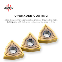 Alat Bubut ZANHO Berlapis PVD dengan Sisipan Tungsten Carbide untuk Baja Tahan Karat WNMG080408 TNMG1604 DNMG1504 CNMG120408 VNMG160408