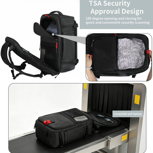 Mochila de Viaje <span class=keywords><strong>ECOHUB</strong></span> Ryanair 40x20x25, Equipaje de Mano, para Laptops de 14 Pulgadas, Unisex, Resistente al Agua, con Bolsillo Anti-Robo, Cierre de Cremallera - Product Image 4