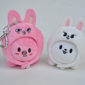 Llavero de peluche de corazón de dibujos animados SKZ con sombrero, muñeco Felix, colgante de peluche, juguetes, decoración para mochila de estudiantes y niños, regalo para fans - Product Image 5