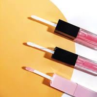 Gloss à lèvres double embout 3ml carré, rose dégradé tendance, hydratant, brillant, velours, waterproof