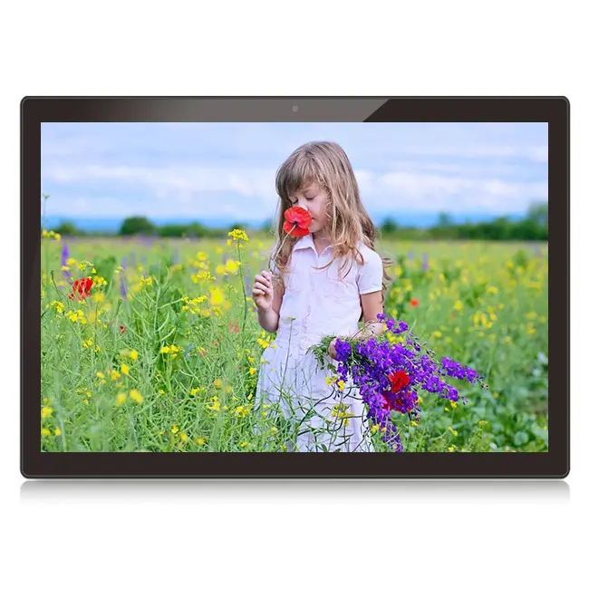 Montagem na parede 15,6 polegadas Digital Signage Abdroid Publicidade Player 15,6 polegadas 1920x1080P Toque Capacitivo WIFI Android AIO Tablet