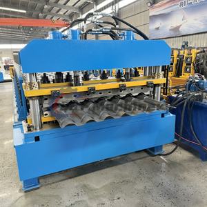 Aluzin geglazuurde stalen dakpannen rolvormpersmachine geglazuurde tegels Azerbeidzjan geglazuurde dakpan rolvormpersmachine - Product Image 3