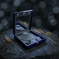 Boîte de présentation de bijoux de luxe RZ avec logo personnalisé, petit MOQ, pour grand collier LED et ensemble de bijoux