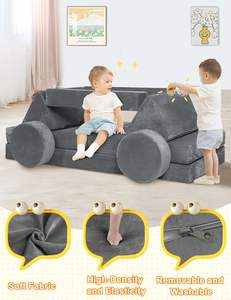 14 pièces canapé sectionnel pour enfant meubles <span class=keywords><strong>de</strong></span> salle <span class=keywords><strong>de</strong></span> jeux plancher créatif imaginatif canapé en mousse modulaire pour enfants avec housses souples - Product Image 3