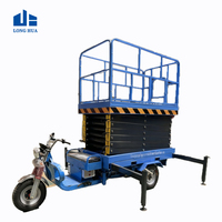 Prix d'usine plate-forme de travail de levage électrique 6m 8m 10m 12m avec Tricycle de conduite de batterie électrique