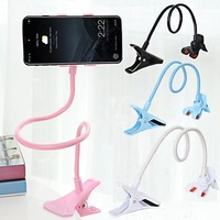 Support de téléphone flexible à col de cygne, 360° °   Support de téléphone rotatif avec pince robuste pour lit et bureau