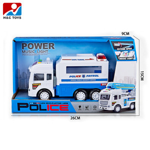 Camion lourd pour tout-petits et jouet de <span class=keywords><strong>voiture</strong></span> de <span class=keywords><strong>police</strong></span> avec musique et lumières Véhicules de simulation de friction pour garçons - Product Image 3
