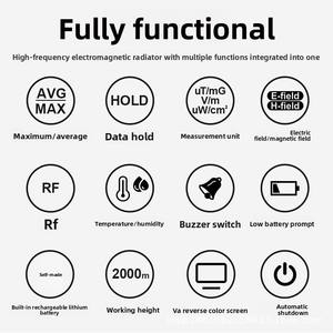 Medidor de Radiación Electromagnética Digital Personalizable de 220V, Mide Señales de 30MHz~8GHz, Estaciones Base de Alta Frecuencia, Precisión de 0.01 - Product Image 4