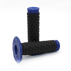 ZUQING <b>Motorcycle</b> Handlebar <b>Grips</b> HB209 Black With Green Ends Non Slip For Off Road Bikes - Product Image 2