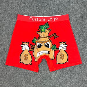 Biancheria intima ad asciugatura rapida da uomo traspirante <span class=keywords><strong>in</strong></span> poliestere Elastane Boxer slip Design LOGO personalizzato con stampa divertente <span class=keywords><strong>mutande</strong></span> <span class=keywords><strong>in</strong></span> piccolo MOQ 1 pz - Product Image 5