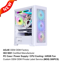 Caja de computadora SAMA PC de vidrio templado ATX CPU Gaming Gabinete de PC de escritorio Chasis de computadora con pantalla