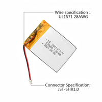 Supplier Baterai Lithium Ion LiFePO4 Grosir Baterai Perekam Suara HZ 244147 520mAh 3.7V Pengosongan Suhu Rendah -20C