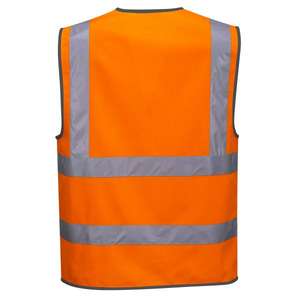 PORTWEST - C375ORRXL Gilet à bande zippée orange haute visibilité-EAN 5036108283361 HI-VIS WORKWEAR - Product Image 2