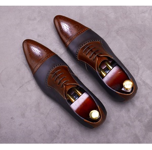 Luxury designer red-soled men leather shoes handcrafted genuine leather business dress men shoes <b>pointed</b> <b>toe</b> formal Oxford shoes - Product Image 3