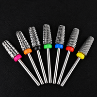 Fraise à ongles en carbure acrylique à démolition rapide 5 en 1 conique, pour droitiers et gauchers, fraise de précision pour salon