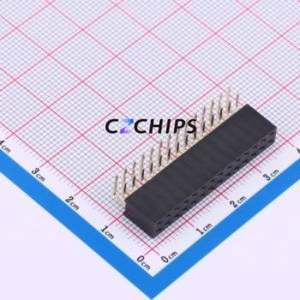 XDM254-2-14-W-8.5-G0 Pin Socket Bent Lead Through Hole,P=2.54mm Connector 2x14P 2.54mm Square Hole Right Angle Insert - Product Image 1