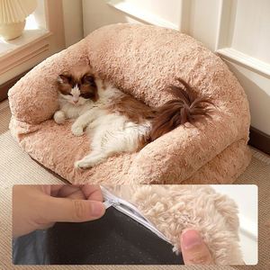 Luxury Modern Orthopedic Memory Foam <b>Dog</b> <b>Bed</b> Small/Medium <b>Dogs</b> Rabbit Plush Pearl Cotton Pet Furniture <b>Sofa</b> Design - Product Image 4