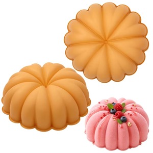 Molde de Silicona con Forma de Calabaza para Pasteles, Molde Grande para Postres, Fondant y Panecillos, Ideal para Fiestas de Halloween y Repostería - Product Image 1