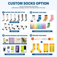 Chaussettes personnalisées avec logo imprimé OEM ODM, chaussettes de sport, chaussettes pour bébé, chaussettes de compression, chaussettes basses, chaussettes en coton, vente en gros