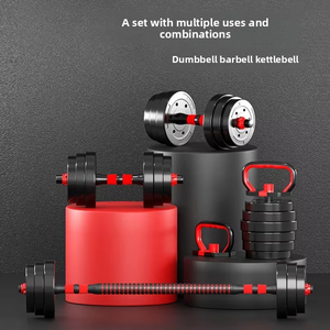 <span class=keywords><strong>Kit</strong></span> d'entraînement de force multifonctionnel pour la maison : Kettlebell et barre d'<span class=keywords><strong>haltères</strong></span> réglables de 50 <span class=keywords><strong>kg</strong></span> avec logo personnalisé - Product Image 3