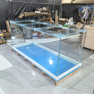 工場直販 カスタムメイド 大型透明ガラス製 美しい大型裸水槽 - Product Image 2