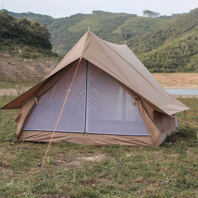 High Quality Portable Waterproof Double Layer Camping Tent Suitable 1-2 People Family Outdoor Hiking Tent