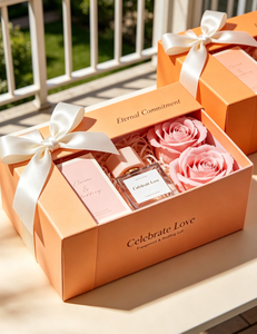 Coffret Cadeau <span class=keywords><strong>Parfum</strong></span> Anniversaire 50ml Eau de <span class=keywords><strong>Parfum</strong></span> Boîte Ruban Luxe <span class=keywords><strong>Parfum</strong></span> Longue Durée Unisexe OEM ODM Vente en Gros Présent Élégant - Product Image 2