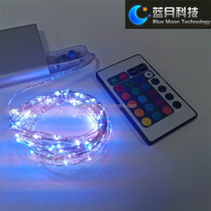 Thay đổi màu sắc USB nối chuỗi cổ tích đèn 2m 20LEDs Vòng hoa bạc dây đồng đám cưới - Product Image 5