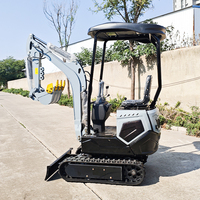 Mini-excavatrice sur chenilles 1,2 tonne, 2 tonnes, 1,5 tonne, prête à l'expédition, en stock, CE EPA EURO 5, hydraulique, pour jardin