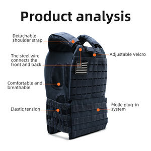 Équipement tactique d'entraînement Molle léger en gros Porte-plaque de dégagement rapide personnalisé Camo Équipement de défense personnelle en plein air - Product Image 3