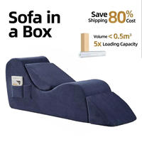 Ensemble de canapé de sol modulaire Yoga Lounge Chair, mousse haute densité 30D, fauteuil inclinable zéro gravité, canapé de sol pour jeux vidéo