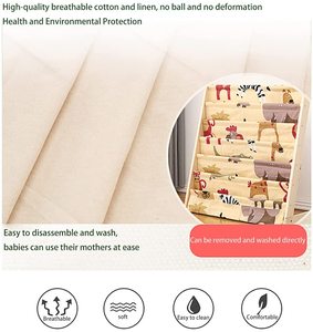 Thiết Kế Hiện Đại Trẻ Em Cuốn Sách Lưu Trữ Giá Bằng Gỗ Kệ Sách Với Vải Kệ Dễ Dàng Truy Cập Trẻ Em Của Tủ Sách Cho Trẻ Mới Biết Đi - Product Image 6