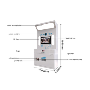 Personalize <span class=keywords><strong>Photo</strong></span> <span class=keywords><strong>Booth</strong></span> Impressora Vending Machine Software Moeda Digital Shell Fornecedor Passaporte Auto Aluguer Photobooth para Venda - Product Image 5