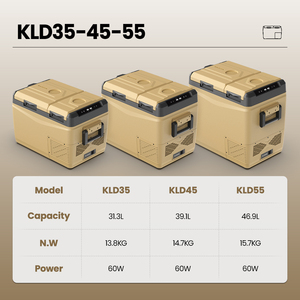 KLD58 <span class=keywords><strong>Alpicool</strong></span> réfrigérateur de voiture compresseur à courant continu 12v 24v réfrigérateur congélateur pour voiture camping réfrigérateur portable congélateur électrique refroidisseur - Product Image 2