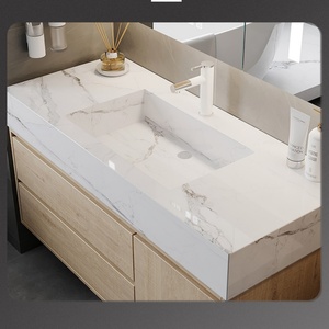 Slate bathroom cabinet combination smart wash basin wash basin bathroom wash <b>table</b> <b>mirror</b> cabinet - Product Image 6