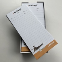 Bloc-notes de bureau de palette en bois carré de logo adapté aux besoins du client