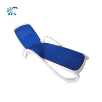 כבד החובה PP פלסטיק מיטת שיזוף עם רשת בד חוף כסא חיצוני כסאות נוחים