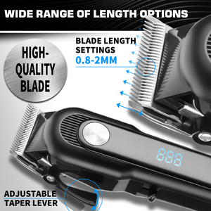 المهنية اللاسلكي الحلاق الانتهازي الصانع الشعر آلة قطع مصباح ليد بوحدة USB قابل لإعادة الشحن الرجال الكهربائية مشابك شعر - Product Image 4