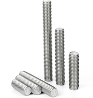 Zinc Plated Galvanized Threaded Rod Bar Mild Steel Metric M8 M10 M12 Stud Bolt OEM B7 Blue/Black 1 Ton