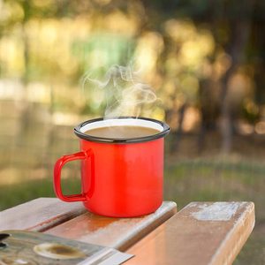 Nom d'anniversaire capacité personnalisée 350ml acier voyage café boisson tasse réutilisable café Buffalo lait émail tasse - Product Image 2
