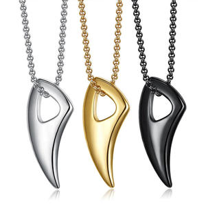 Collier pendentif de mode pour femme, bijoux fins, ensemble de colliers en acier inoxydable, bijouterie dentaire - Product Image 3